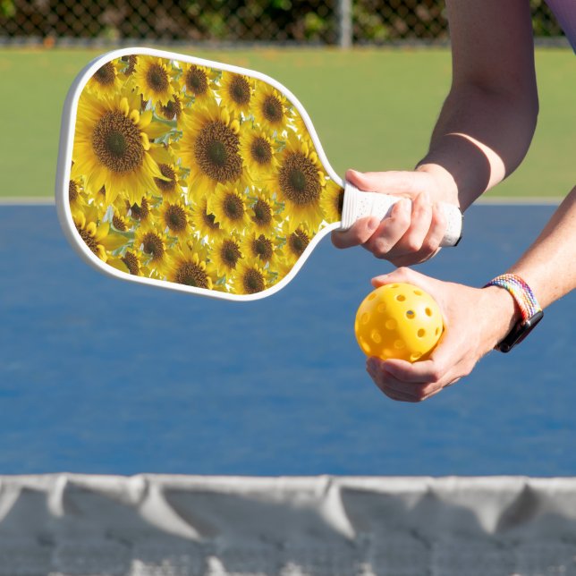 Pickleball Paddle Cute Floral Sunflower  (InSitu)