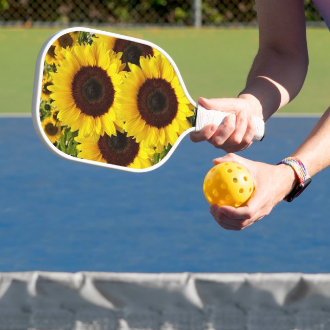 Pickleball Paddle Cute Floral Sunflower  (InSitu)