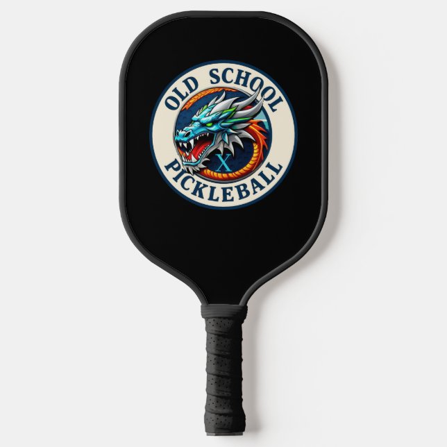 Pickleball Paddle -Dragon X Old School Pickleball  (Vorderseite)