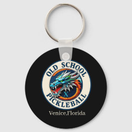Pickleball Paddle -Dragon X Old School Pickleball  Schlüsselanhänger