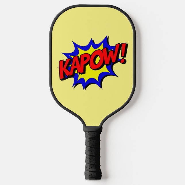 PICKLEBALL PADDLE FUNNY COMIC BUBBLE KAPOW! (Vorderseite)