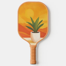 Pickleball Paddle in Orange and Yellow