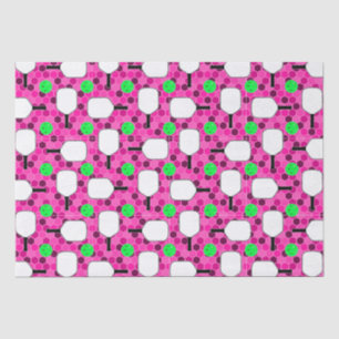 Pickleball Paddle - Magenta Honeycomb Hexagons Seidenpapier