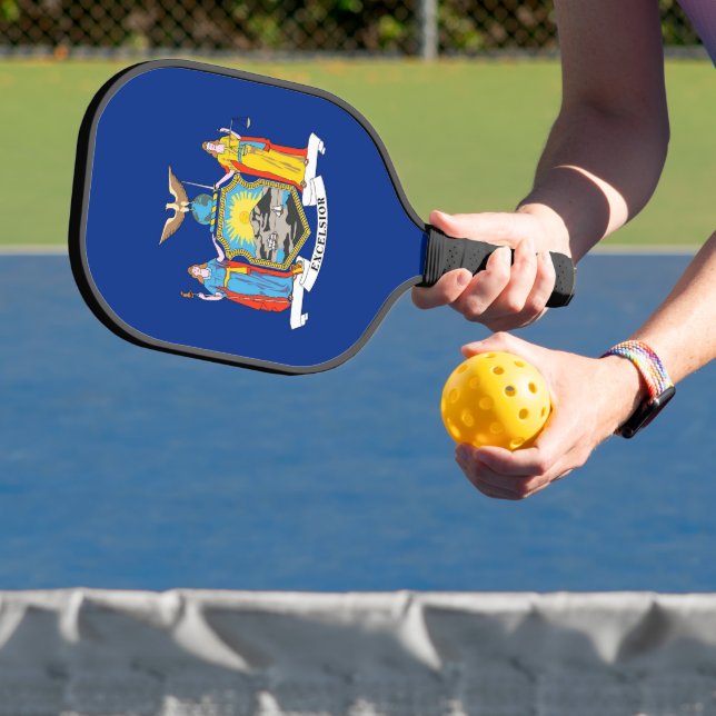 Pickleball Paddle mit der Flagge des New Yorker St (InSitu)