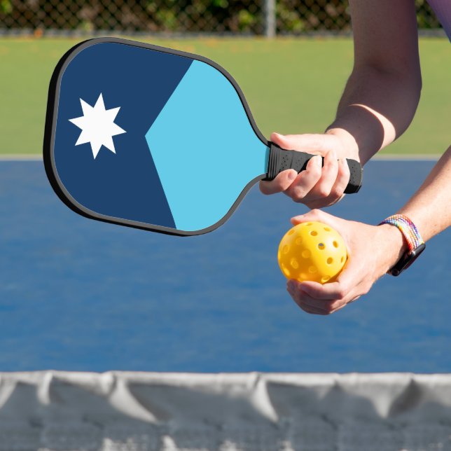 Pickleball Paddle mit der Flagge von Minnesota, US (InSitu)