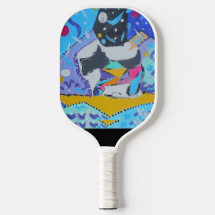 Pickleball Paddle mit Schnauzer