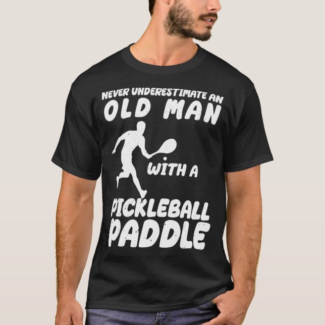Pickleball Paddle Pickleball Spieler Männer T-Shirt (Vorderseite)