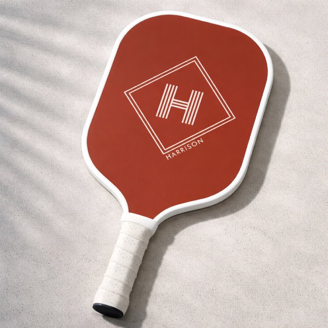 Pickleball Paddle | Stylish Geometric Monogram (Von Creator hochgeladen)