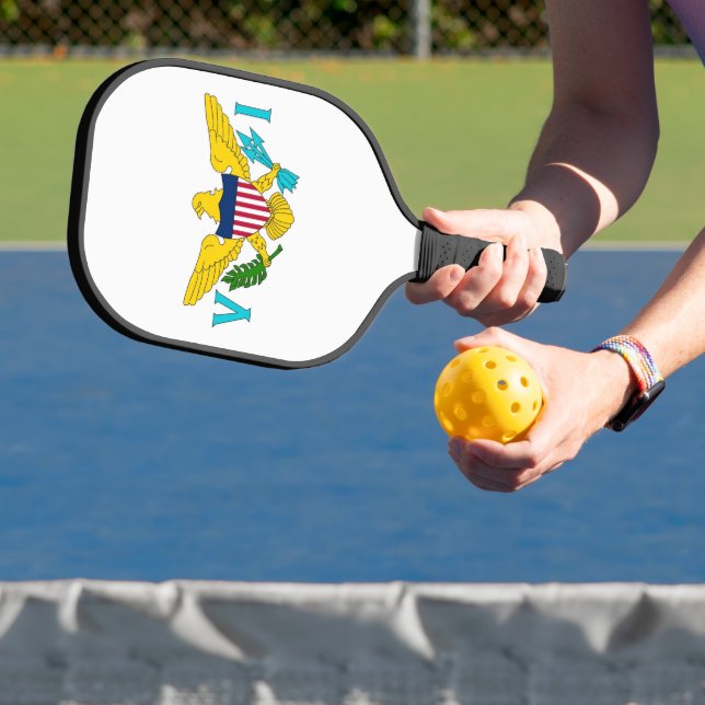 Pickleball Paddle, US Virgin Islands flag Pickleball Schläger (InSitu)