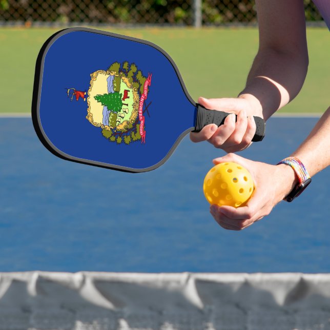 Pickleball Paddle, Vermont State flag Schläger (InSitu)