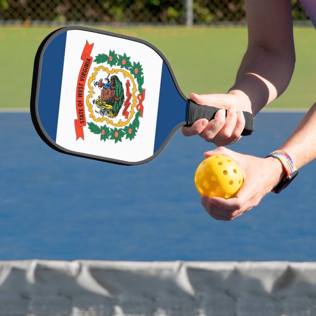 Pickleball Paddle, West Virginia flag Pickleball Schläger (InSitu)