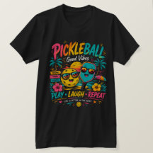 Pickleball-Paradies Sonnenuntergang – Neon-Sommer-
