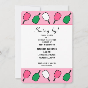 Pickleball-Party Einladung