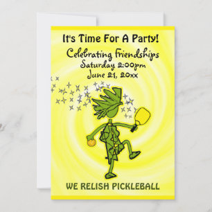 Pickleball-Party-Einladung mit Relish Einladung