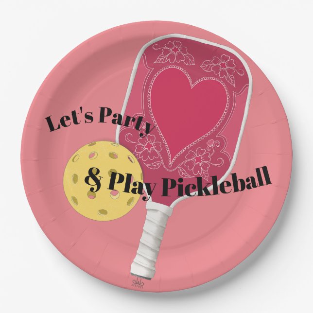 Pickleball Party Paper Teller (Vorderseite)