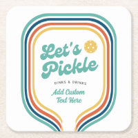 Pickleball-Party Pickle Retro-Regenbogenstreifen