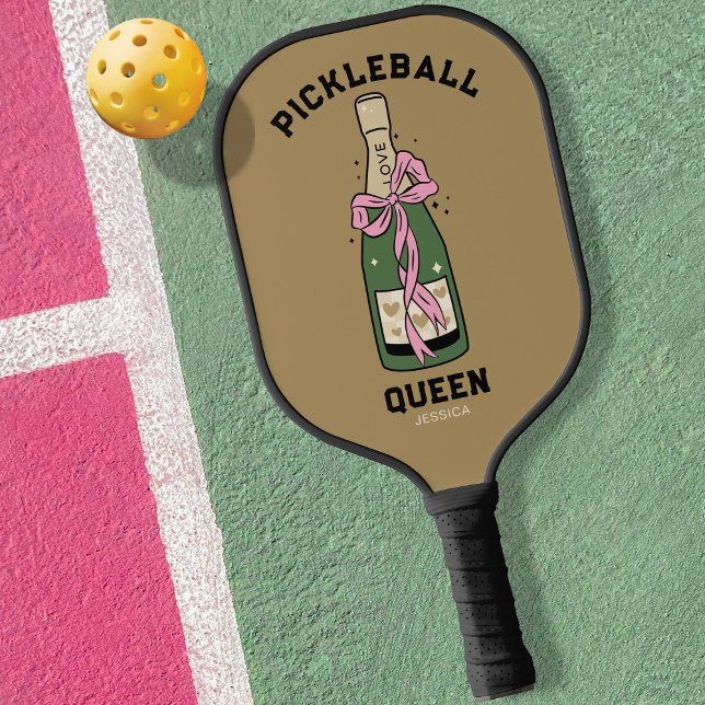 Pickleball Party Queen Individuelle Name Paddle (Von Creator hochgeladen)