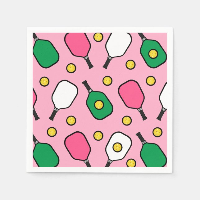 Pickleball-Party Serviette (Vorderseite)