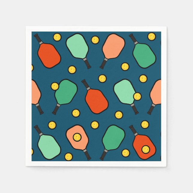 Pickleball-Party Serviette (Vorderseite)