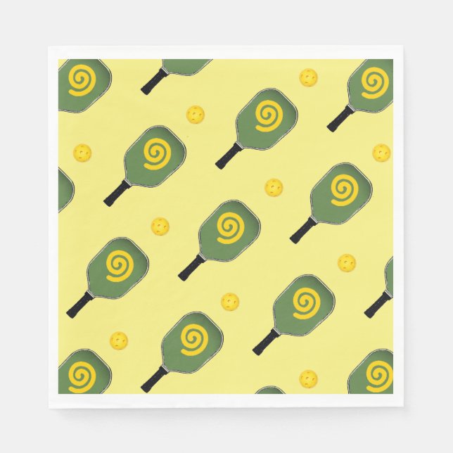 Pickleball-Party Serviette (Vorderseite)