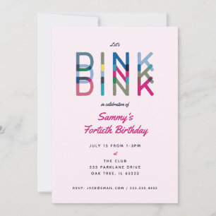 Pickleball-Party-Sport treibt es mit dem Dink-Part Einladung