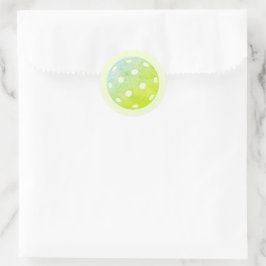 Pickleball Party Sports Green Custom Runder Aufkleber