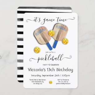 Pickleball-Party-Turnier Einladung