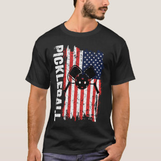Pickleball Patriotic US Flag 4. Juli 1999 T-Shirt