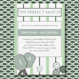 Pickleball Perfect Match Paare Brautparty Einladung