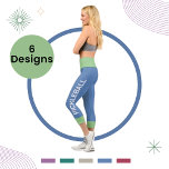 Pickleball Personalisiert Sage-Blue High Waisted Capri Leggings<br><div class="desc">Unsere Taille für Yoga sind die perfekte Ergänzung zu Ihrem Workout Schrank,  Personalisierter Pickleball Player Custom High Waisted mit dem Wort "PICKLEBALL",  dass Sie es so schnell und einfach ändern können.</div>