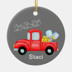 Pickleball Personalisierte Weihnachtsschmuck für B