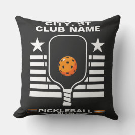 Pickleball Personalisierter Name Pickleball Club  Kissen