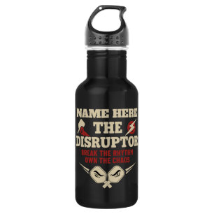 Pickleball Personalisierter Name The Disruptor Edelstahlflasche