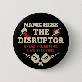 Pickleball Personalisierter Name The Disruptor Kno Button