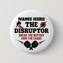 Pickleball Personalisierter Name The Disruptor Kno Button