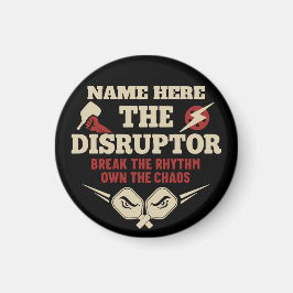 Pickleball Personalisierter Name The Disruptor Magnet