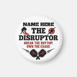 Pickleball Personalisierter Name The Disruptor Magnet