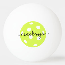 Pickleball-Personalisierter Skriptname Tischtennisball