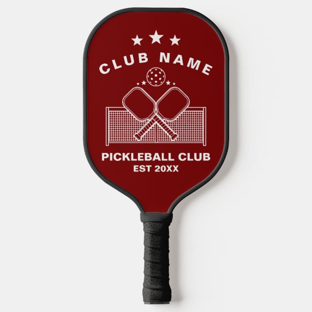 Pickleball Personalized Club Name  Pickleball Schläger (Vorderseite)