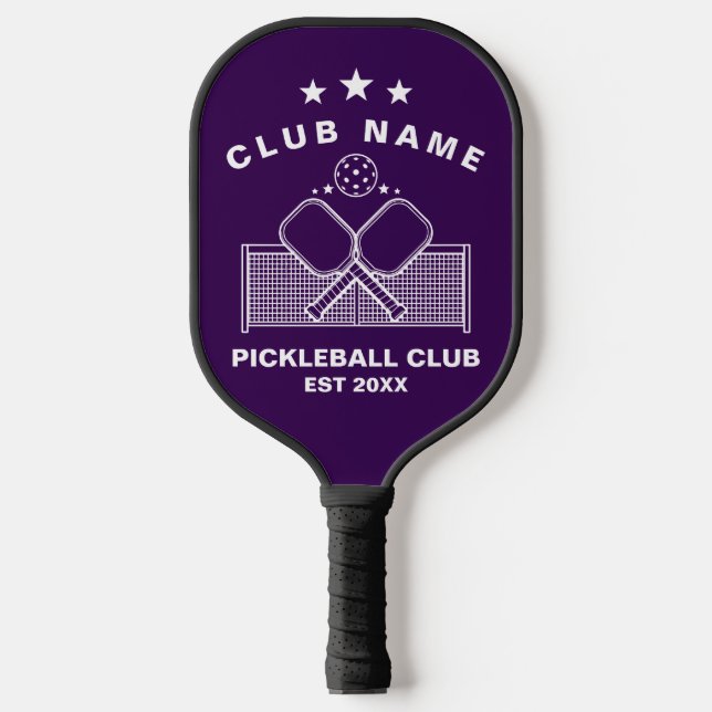 Pickleball Personalized Club Name  Schläger (Vorderseite)