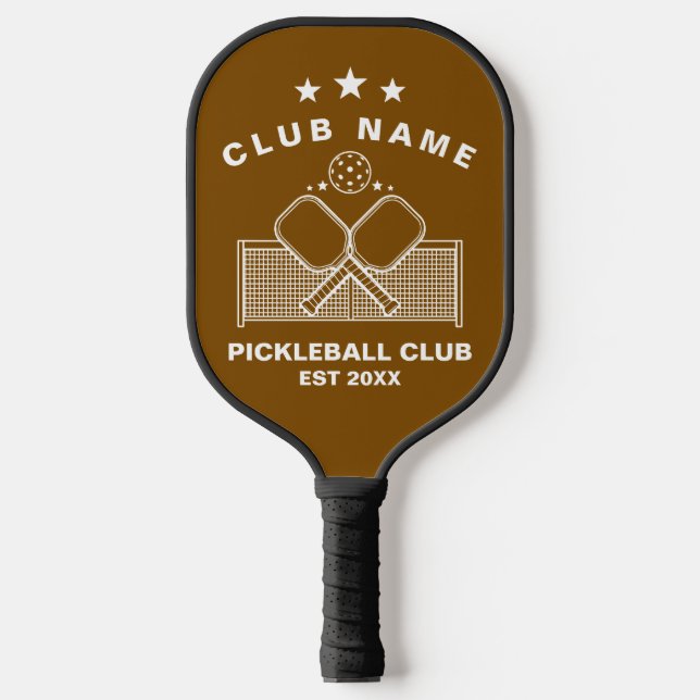 Pickleball Personalized Club Name  Schläger (Vorderseite)