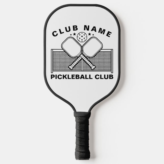 Pickleball Personalized Club Name  Schläger (Vorderseite)