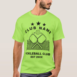 Pickleball Personalized Club Name T-Shirt