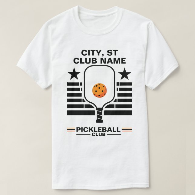 Pickleball Personalized Name Pickleball T-Shirt (Design vorne)