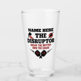 Pickleball Personalized Name The Disruptor Beer Glas