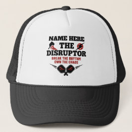Pickleball Personalized Name The Disruptor Hat Truckerkappe