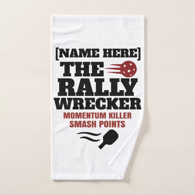 Pickleball Personalized Name The Rally Wrecker Handtuch (Handtuch)