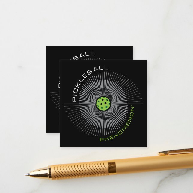 Pickleball-Phänomen-Galaxie  Begleitkarte (Vorderseite/Rückseite Beispiel)