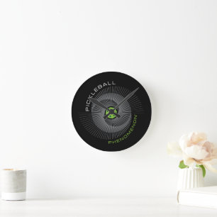Pickleball-Phänomen-Galaxie  Runde Wanduhr
