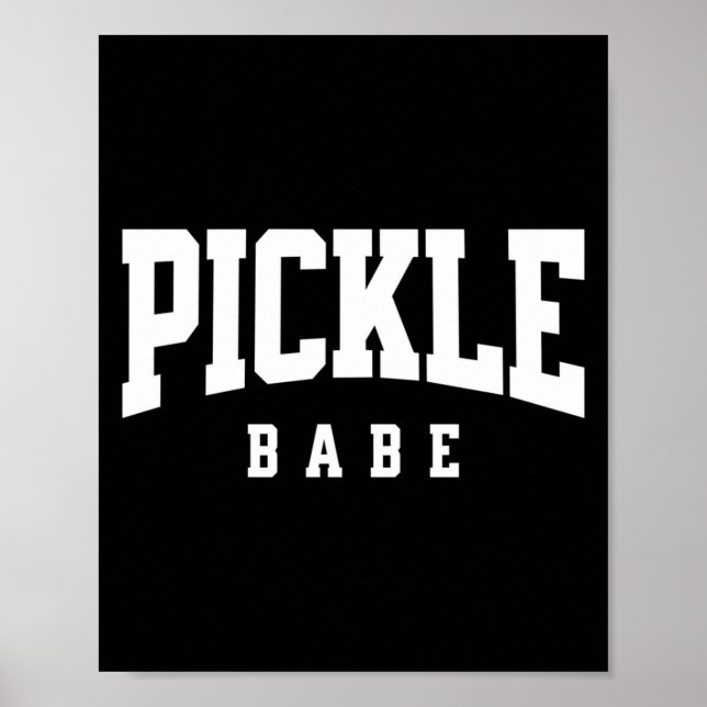 Pickleball-Pickle-Babe für Mädchen-Pickle-Ball-Spi Poster (Vorne)